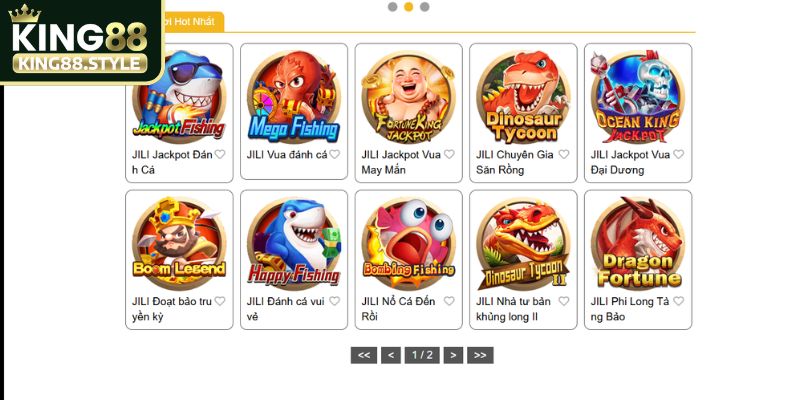 Các sảnh game bắn Cá King88 nổi bật